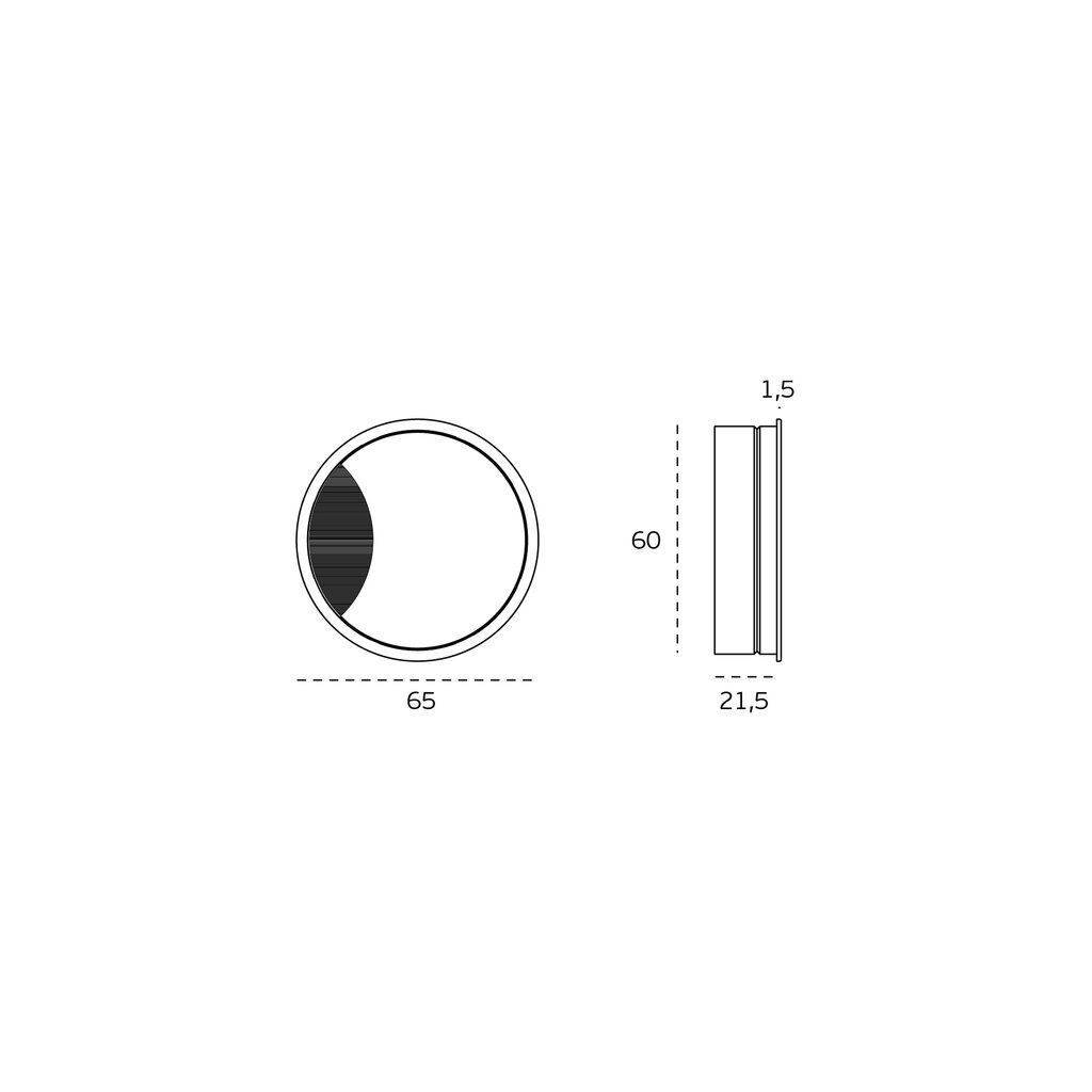 TAPA PASACABLE 60MM IN2214060   SATINADO 2