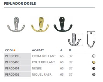 PERCHA DOBLE PULIDO BRILLO  4120100 2