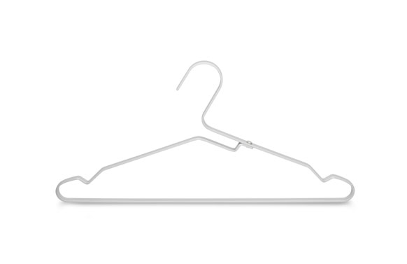 PERCHA ALUMINIO SET 4 U   PLATA