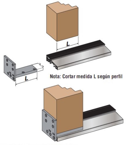 PERFIL SOLERA ALUMINIO 3 MTS (95MM)
