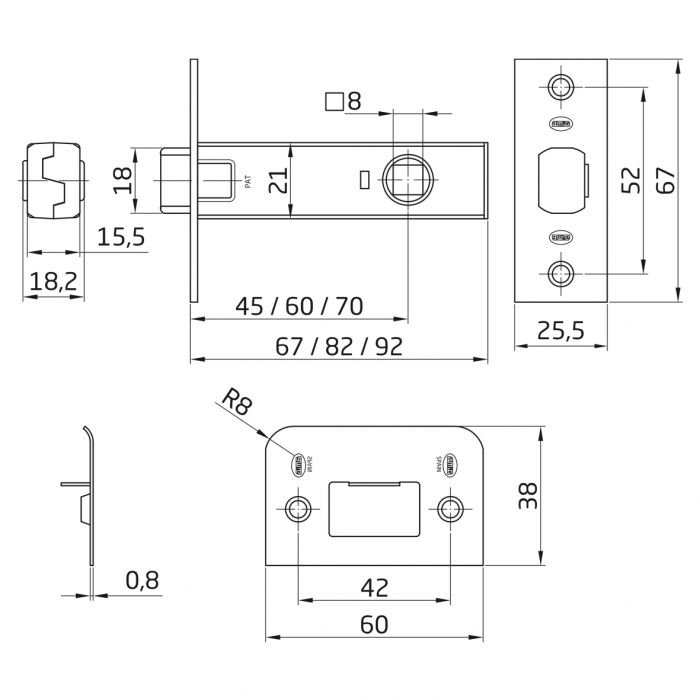 PICAPORTE AMIG 12/45-LTDO 1253 2