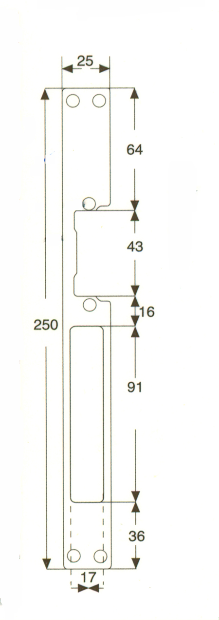 FRONTAL CIERRE ELECTRICO ACERO INOX 907-X 907X 2