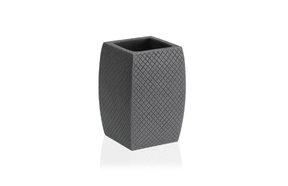 VASO PORTACEPILLOS EDWARD GRIS