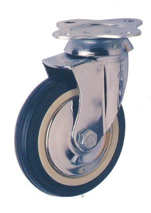 RUEDA GIRAT. C/PLACA  3 /42 AFO MUEBLE