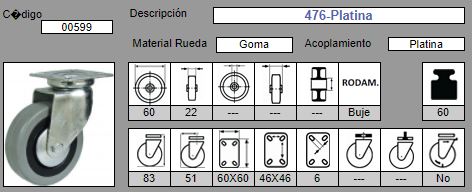 RUEDA AFO 476/60 00599 2