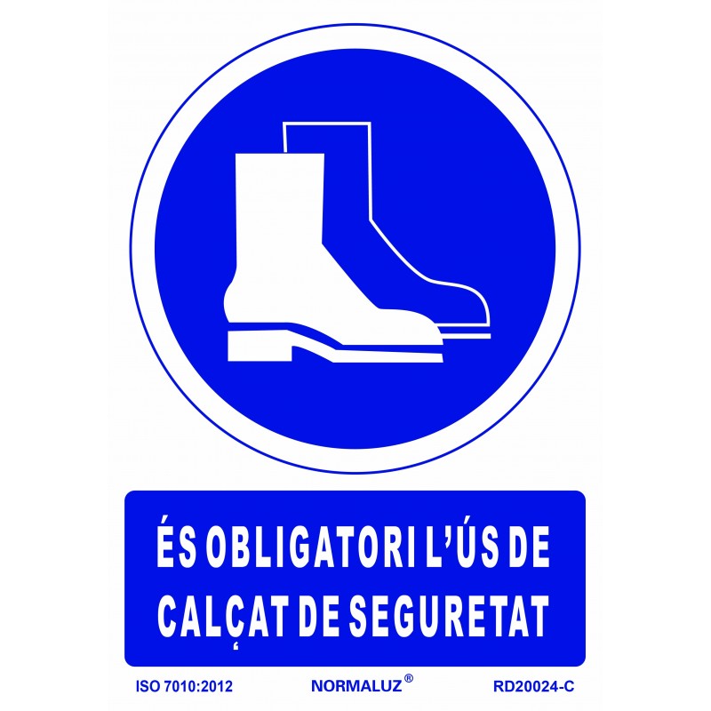 SENAL OBLIGATORI CALÇAT SEGURE 210X300