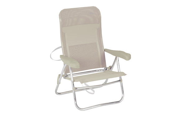SILLA PLAYA 7 POSICIONES  GRIS