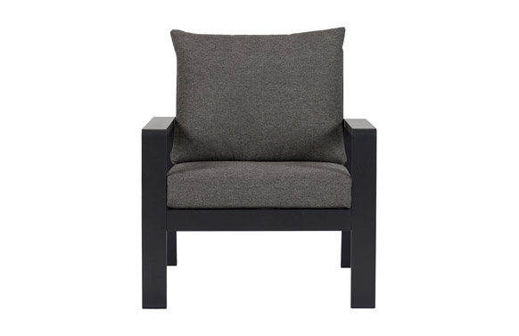 SILLON ALUMINIO 1 PLAZA NAPOLES NEGRO/GRIS 49400-LIS-100196 1