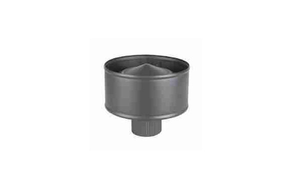 SOMBRERO PARED ESTUFA PELLET SIMPLE INOX 316L PINTADO GRAFITO INOX Ø80 MM SAPS806JP 1