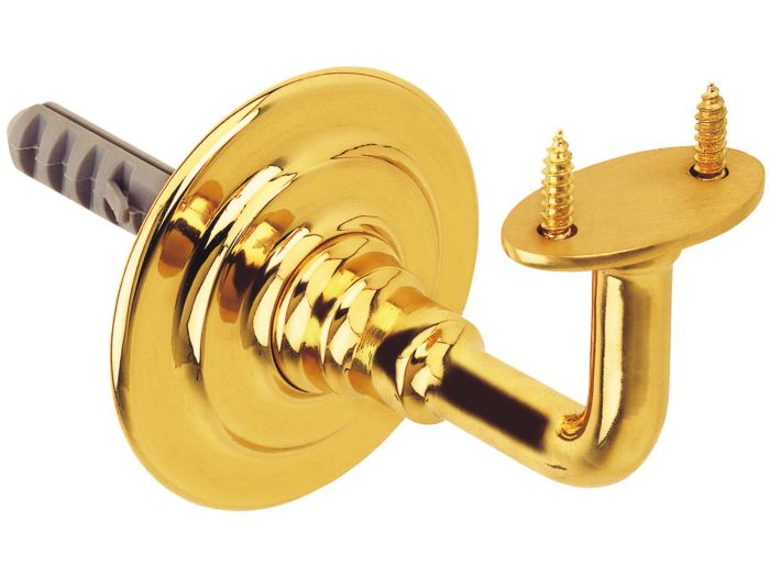 SOPORTE PASAMANO MACIZO   N.22 LATON PUL