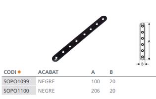 SOPORTE PLANO CONSTR. RF.0120 (206X20) 4