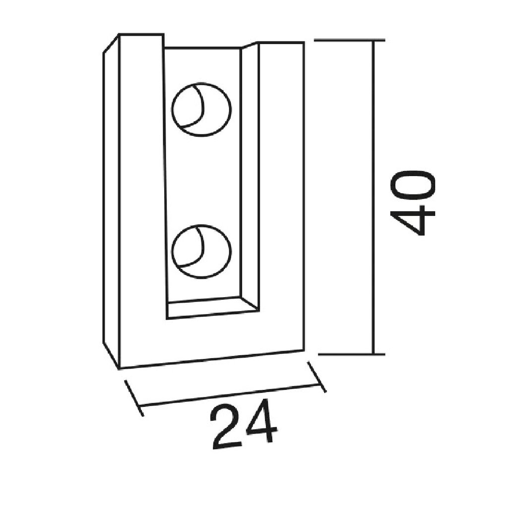 SOPORTE LATERAL RECTANGULAR 1954 PLAT.MA 2