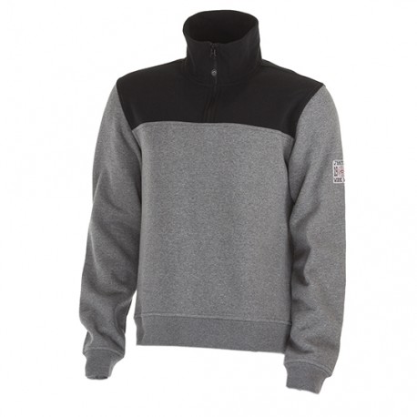 SUDADERA J.HAYBER NEBRASCA GRIS/NEGRO XL