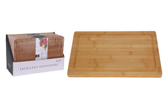 TABLA CORTAR BAMBU        37 X 25 X 1,6