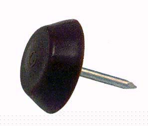 DESLIZADOR MUEBLE EN PLASTÚ 15 MM MARRON