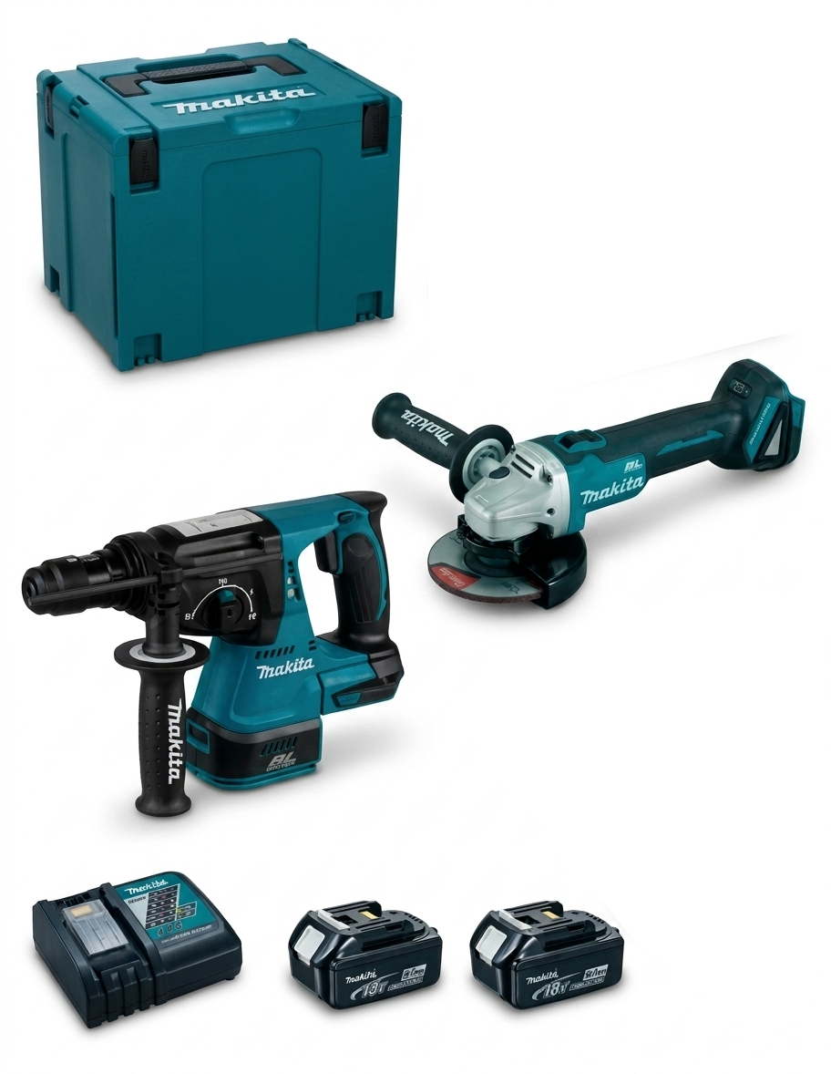 TALADRO COMBO DHR243Z+DGA504Z+BL1850X2