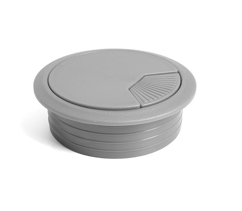 TAPA PASACABLES ORDEN. 60MM GRIS