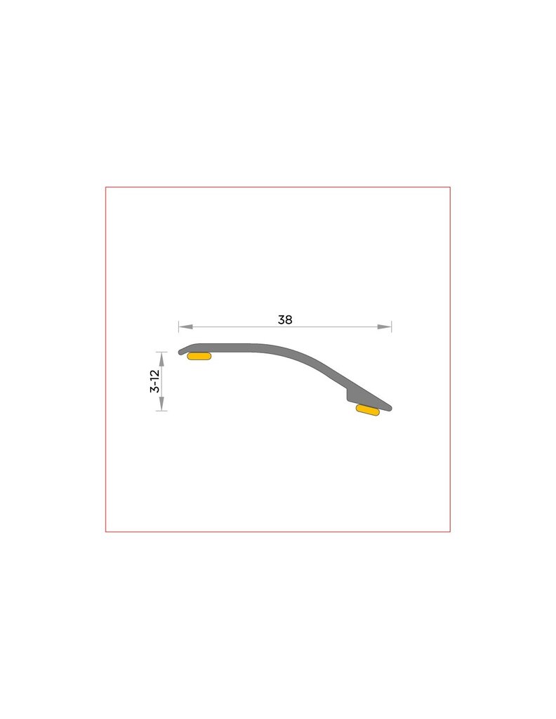 TAPAJUNTA GRES (3-12) 37MM ROBLE CA270CM 2