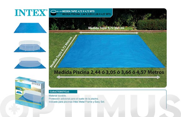 TAPIZ DE SUELO PARA PISCIN472X472 CM