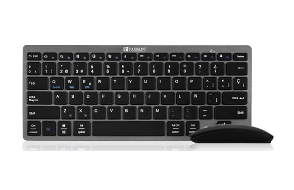 TECLADO+MOUSE DYNAMIC COMBBLUETOOTH GRIS