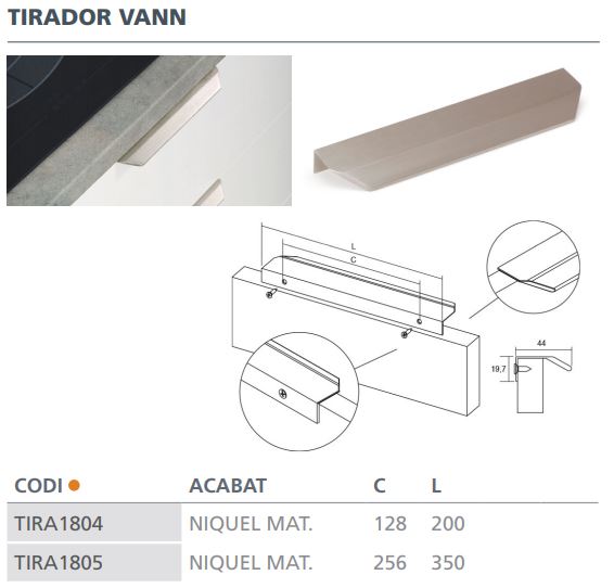 TIRADOR VIEFE VANN  0375128L04 NIQ. MATE 4