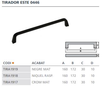 TIRADOR VIEFE ESTE  0446160Z11 CROMO MAT 3