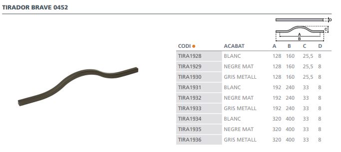 TIRADOR VIEFE BRAVE 0452320FM1 BLANCO MA 2