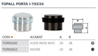 TOPE PERSIANA CON TORNILLO 40MM BLANCO 17-020-002 2