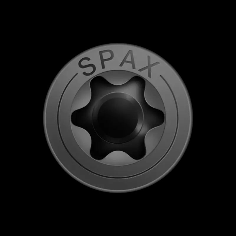 TORNILLO SPAX C/AV NEGRO 3,5X50 T20 200U 2