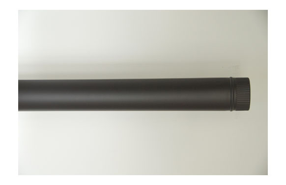 TUBO LISO VITRIFICADO NEGRÚ200 X 1MT