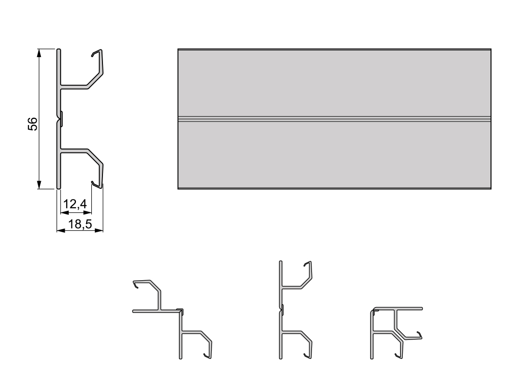 UNION RINCON FLEX.100MM PVC/ALUM.8910163 2
