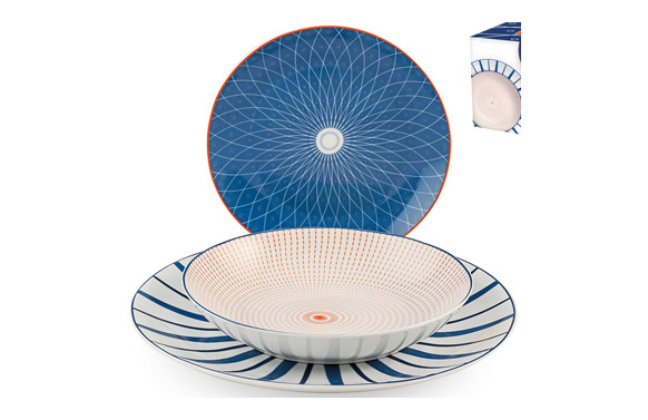 VAJILLA 18 PIEZAS PORCELANCALICOT