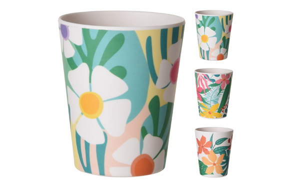 VASO MELAMINA DECORADO    Ú8 X 10 CM - S