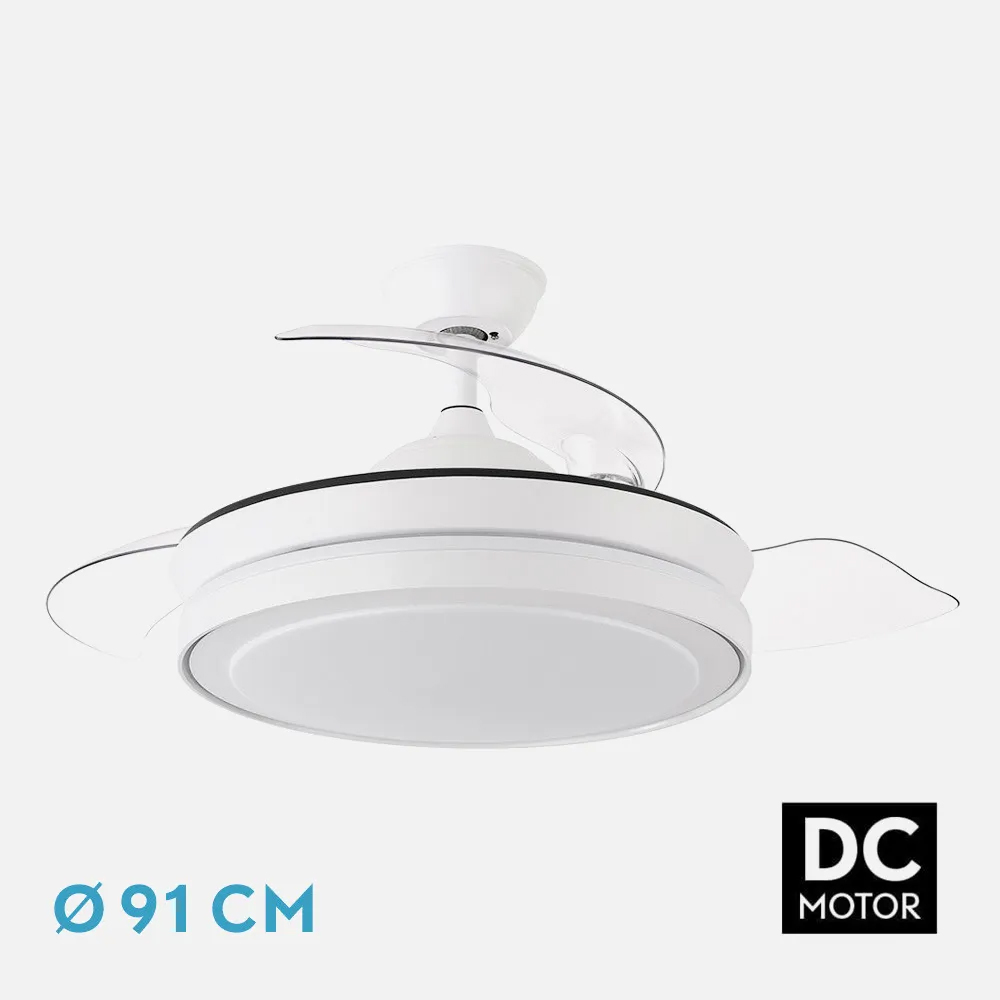 VENTILADOR ESPARTA MINI BLANCO TECHO 72W 3