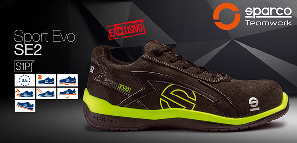 ZAPATO SPORT EVO S1P GRIS/AMARIL. T-41