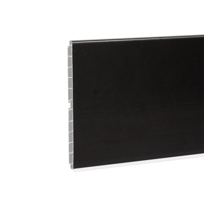ZOCALO PVC/ALUM 100MM NEGRO MATE 4 MTS